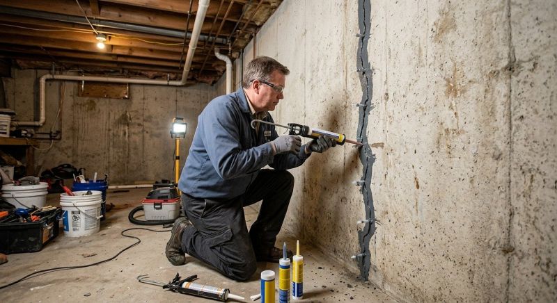 Basement Crack Repair in Shelby, NC
