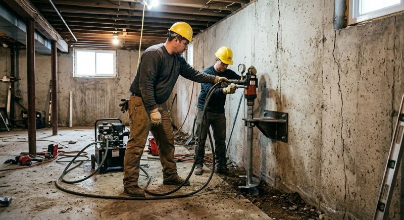 Basement Stabilization in Shelby, NC