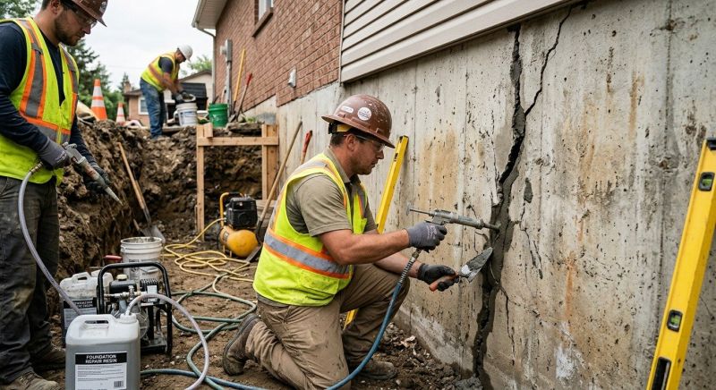 Cracked Foundation Repair in Shelby, NC