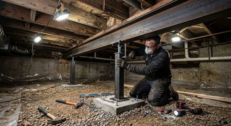 Crawlspace Structural Repair in Shelby, NC
