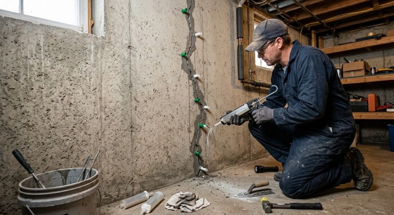Foundation Crack Repair in Clover, SC