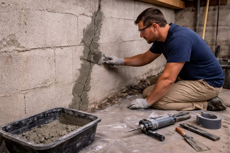 Foundation Crack Repair in Kings Mountain, NC