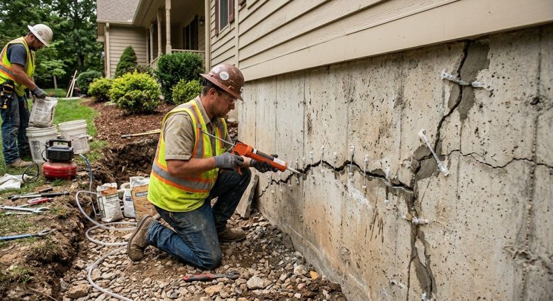Foundation Crack Sealing in Shelby, NC