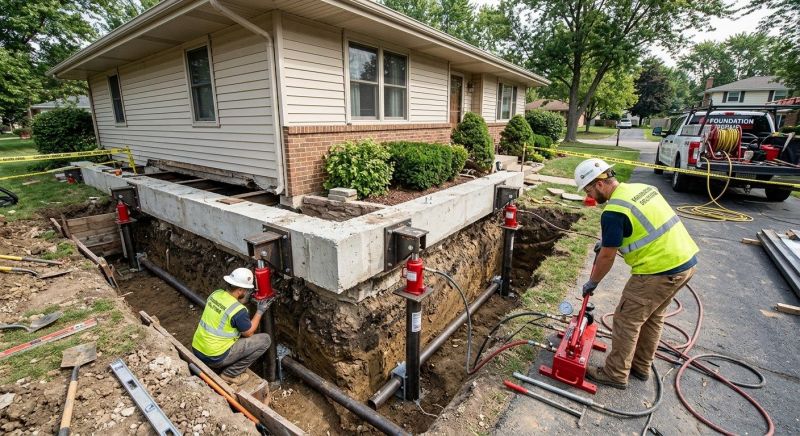 Foundation Jacking in Gastonia, NC
