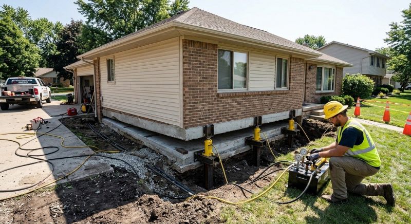 Foundation Lifting in Henrietta, NC