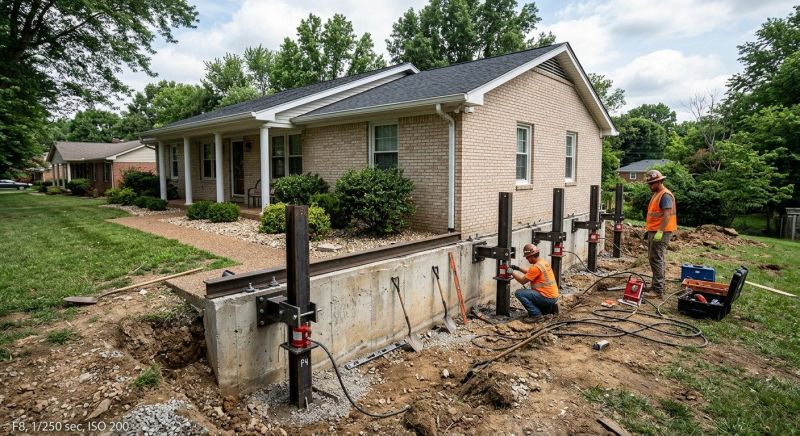 Foundation Pier Leveling in Shelby, NC