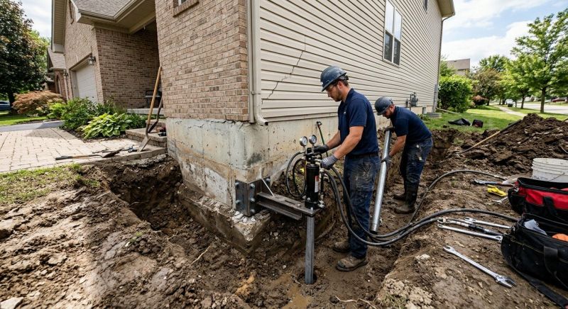 Foundation Settlement Repair in Shelby, NC