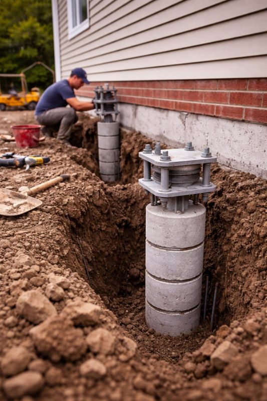 Helical Piers Installation in Shelby, NC