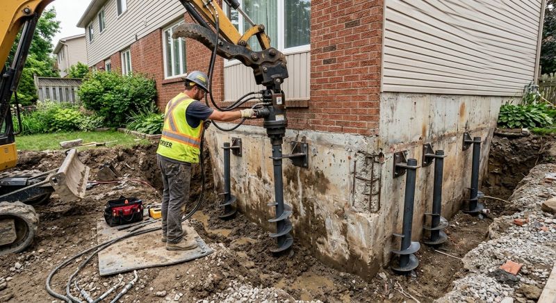 Helical Pile Installation in Shelby, NC