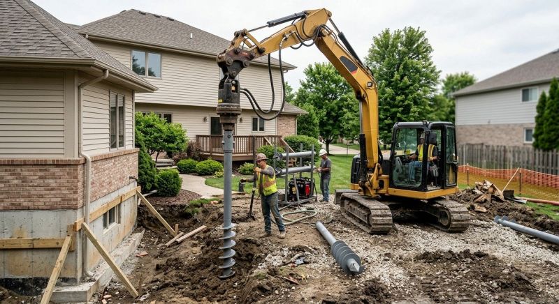 Helical Pile Installation in Shelby, NC