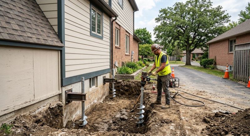 Helical Pile Installation in Shelby, NC