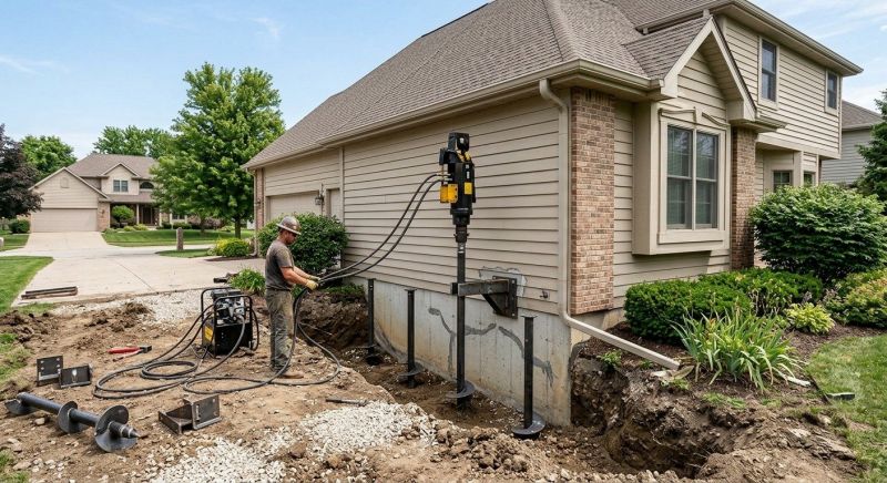 Helical Pile Installation in Shelby, NC