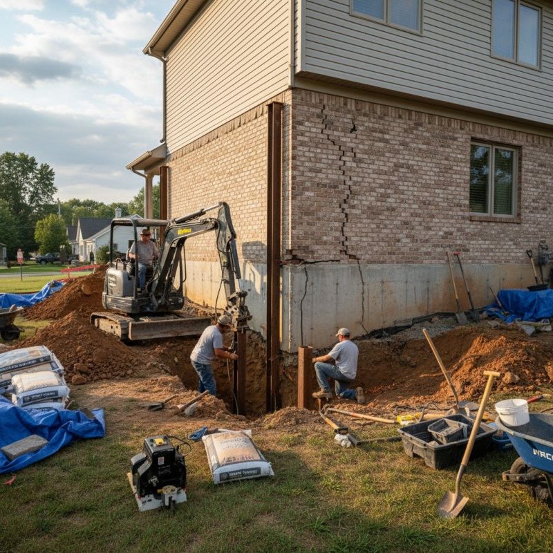Residential Foundation Repair in Shelby, NC