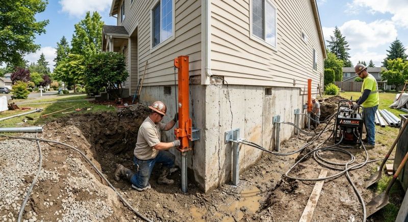 Sinking Foundation Repair in Gastonia, NC