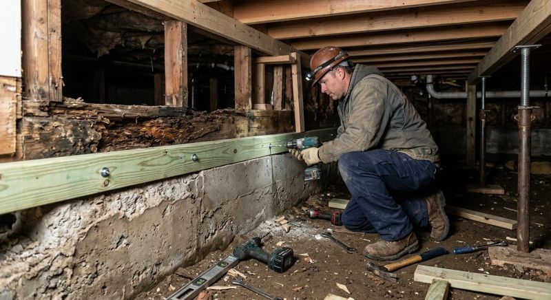 Sinking Foundation Repair in Lincolnton, NC