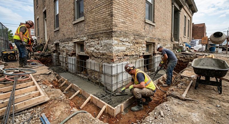 Structural Underpinning in Shelby, NC