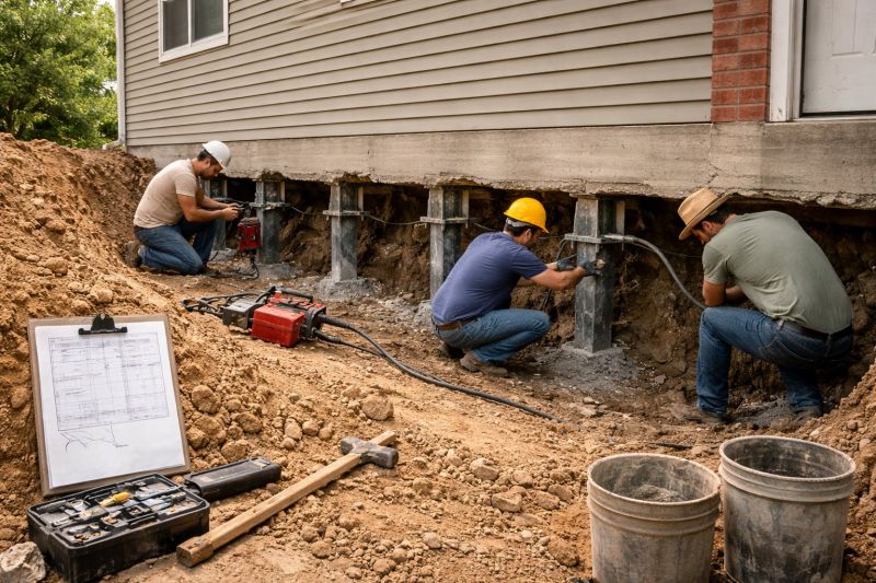 Structural Underpinning in Shelby, NC